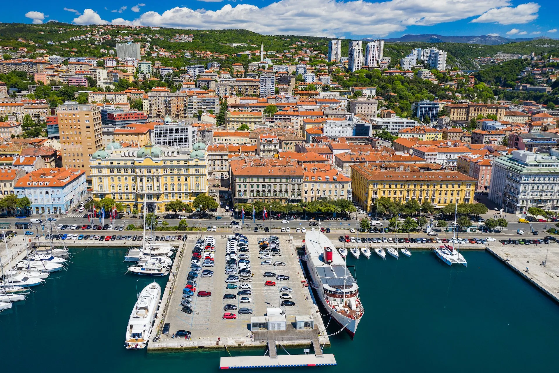 Croatia,,City,Of,Rijeka,,Aerial,Panoramic,View,Of,City,Center, Top Historic Sights in Rijeka